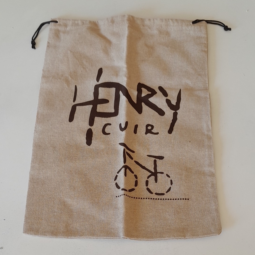 Henry Cuir Drawstring Bag dust bag purse shoes handbag travel dustbag